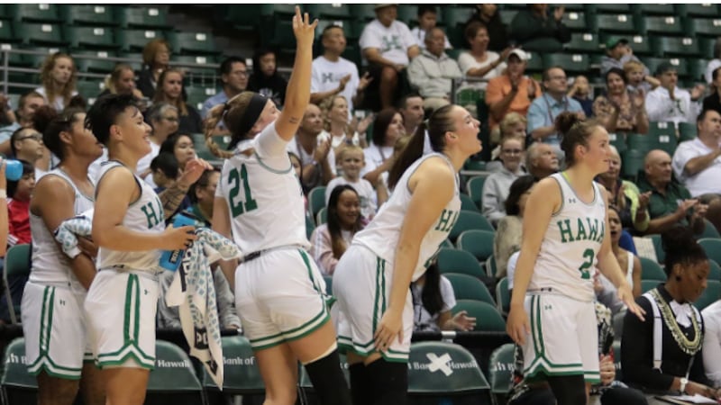 The University of Hawaii women's basketball team claimed five all-conference honors.