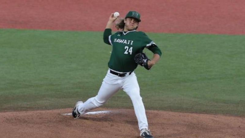 UH's Aaron Davenport won his NCAA-leading fourth game by going 7.0 innings with a season-high...