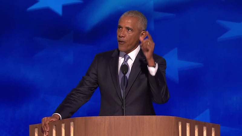 Barack and Michelle Obama gave back-to-back speeches, eviscerating Donald Trump and urging...