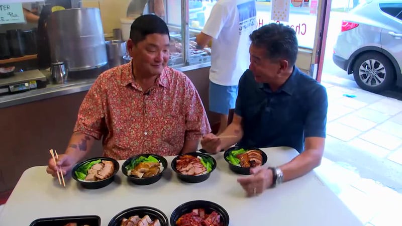 Guy Hagi and his buddy Master Sommelier Chuck Furuya try out a hole-in-the-wall Chinese...