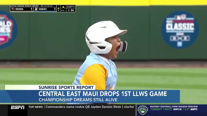 Despite a loss, the Maui Little Leaguers can still earn a spot in the World Series title game....