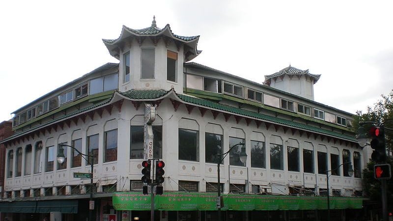 The historic Wo Fat building in Chinatown