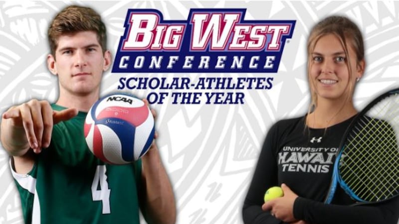 UH volleyball player Stijn van Tilburg and tennis player Petra Melounova were named Big West...