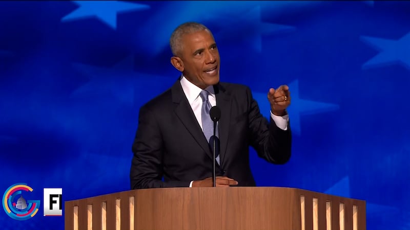 Fmr. President Barack Obama speaks at the 2024 Democratic National Convention