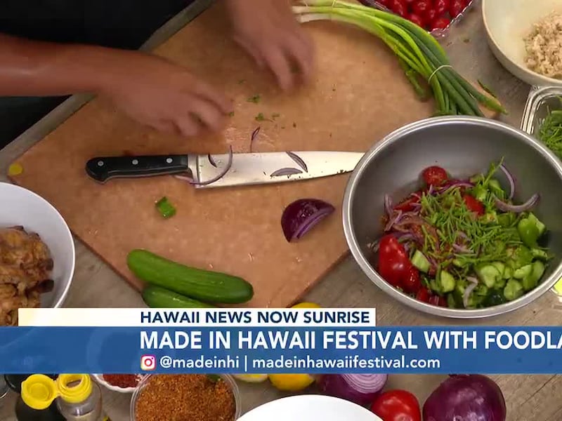 Made in Hawaii Festival kicks off Friday and food is part of the fun! Chef Keoni Chang from...